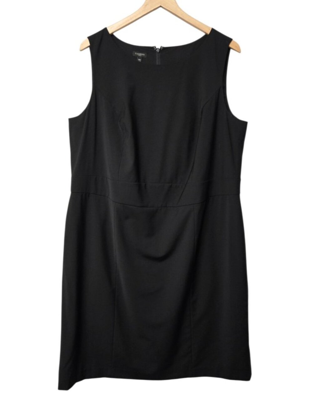 Talbots Womens Plus Size 16W Sleeveless Wool Blend Sheath Dress Classic Chic